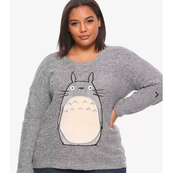 🌳 MY NEIGHBOR TOTORO PATCHED SWEATER 🌳 - Picture 3 of 4